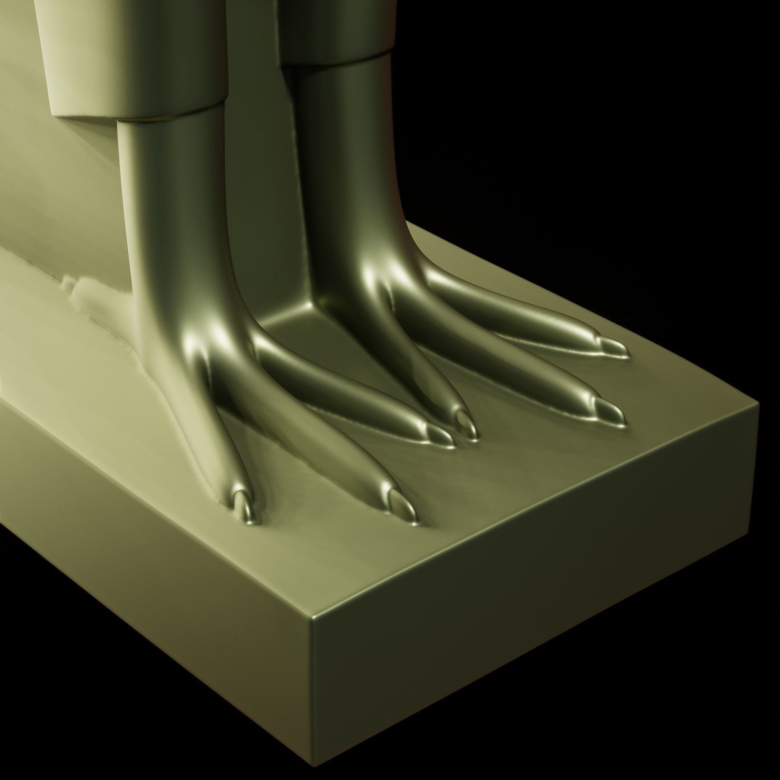 Horus bird 3D print model_9