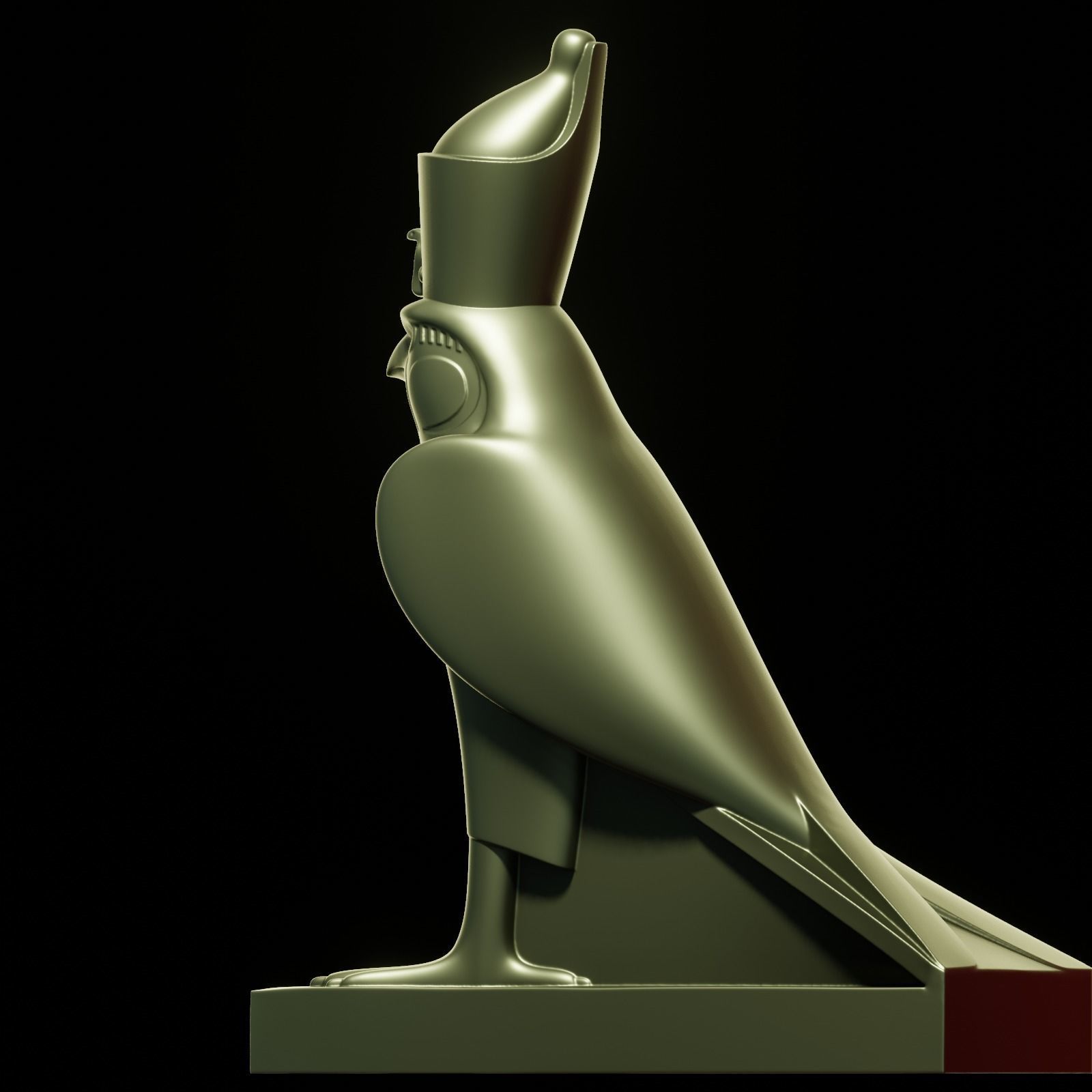 Horus bird 3D print model_18