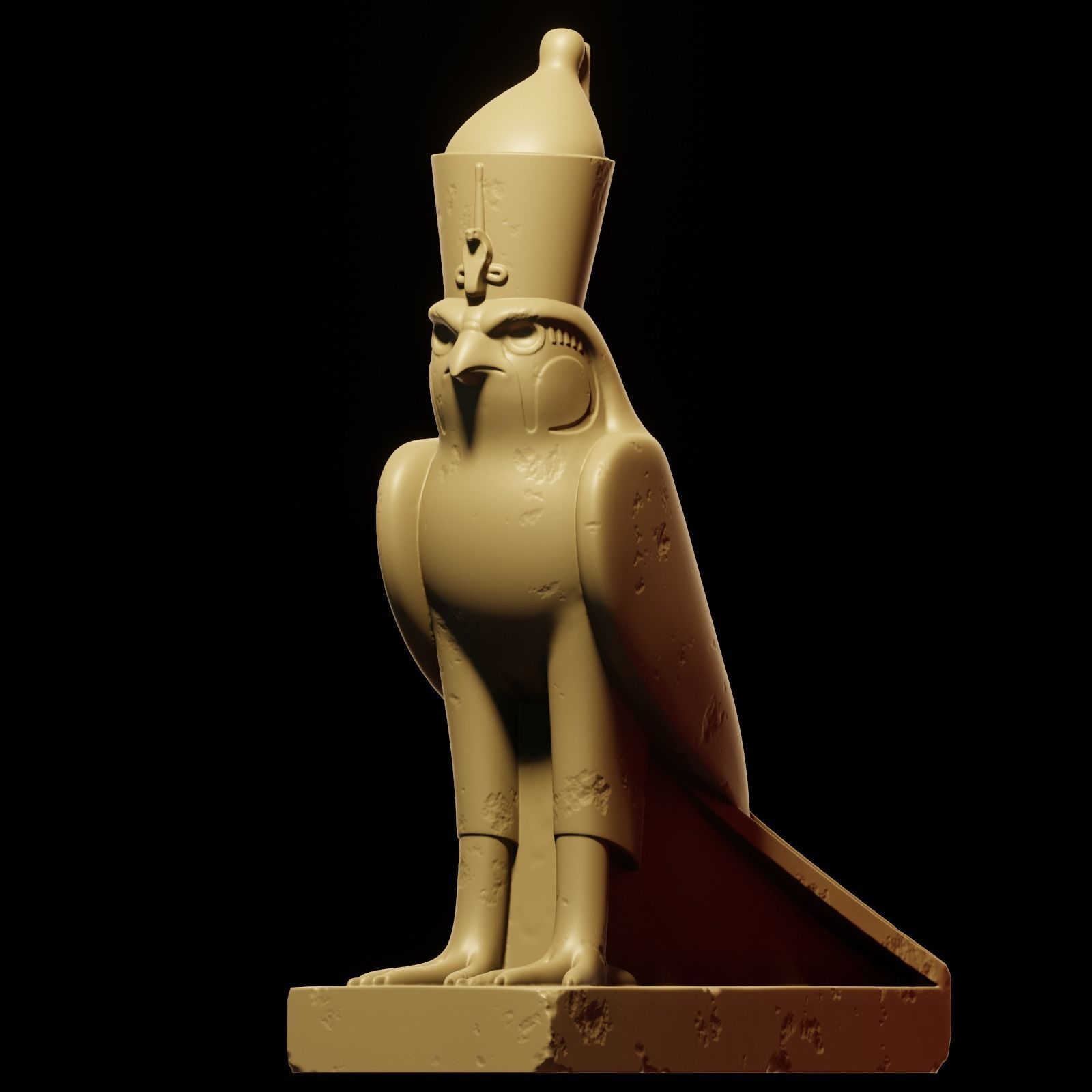 Horus bird 3D print model_28