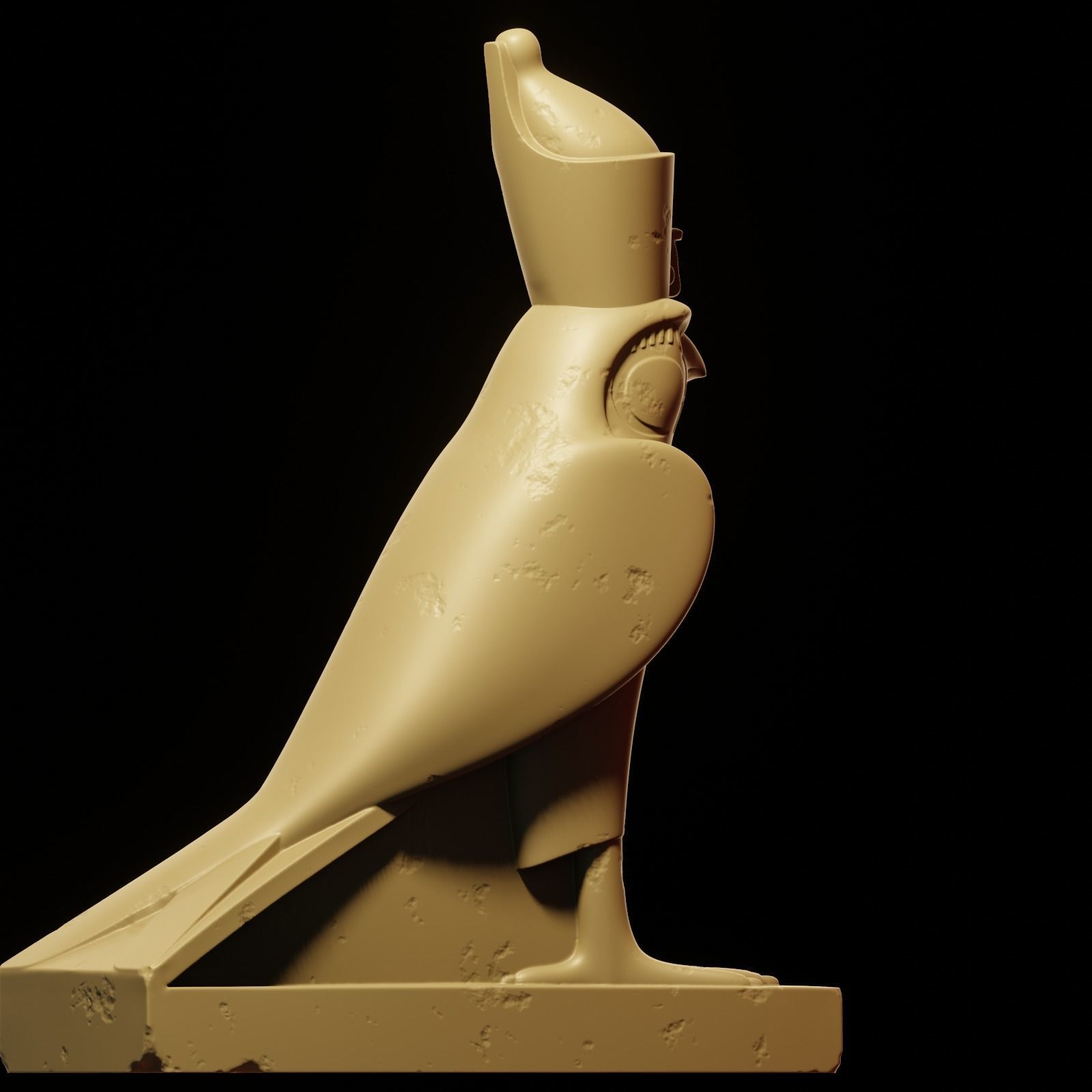 Horus bird 3D print model_35