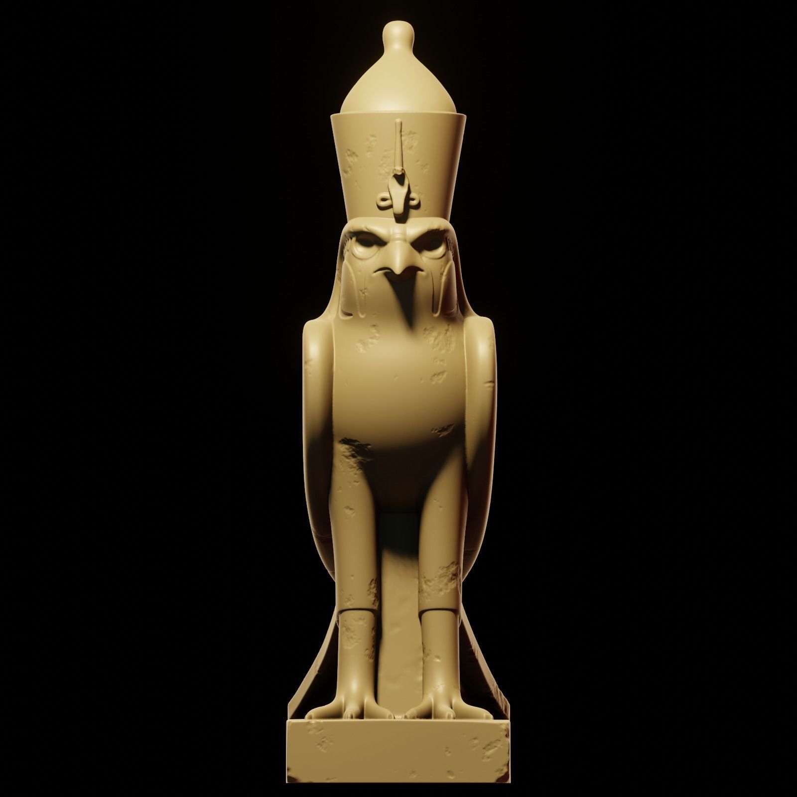 Horus bird 3D print model_27