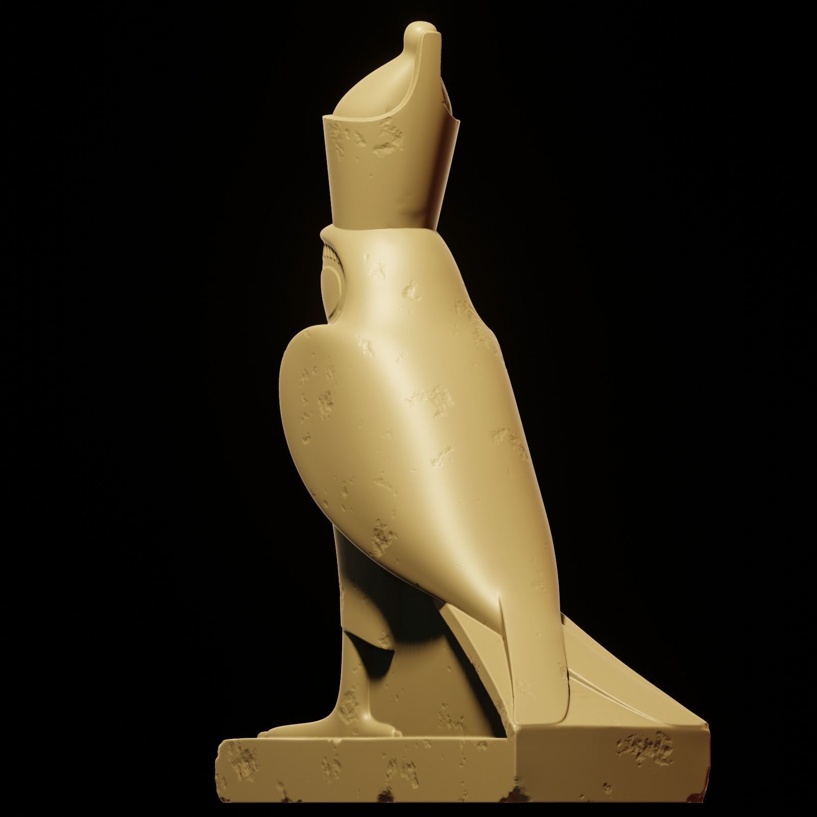 Horus bird 3D print model_32
