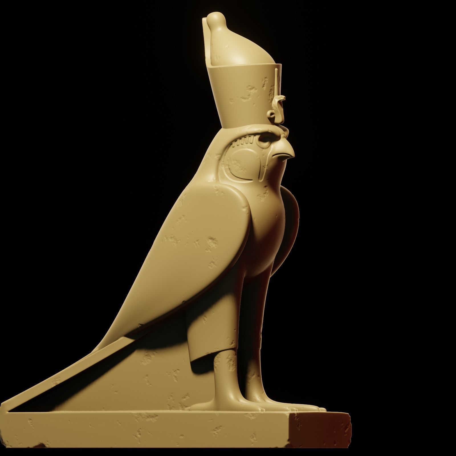 Horus bird 3D print model_37