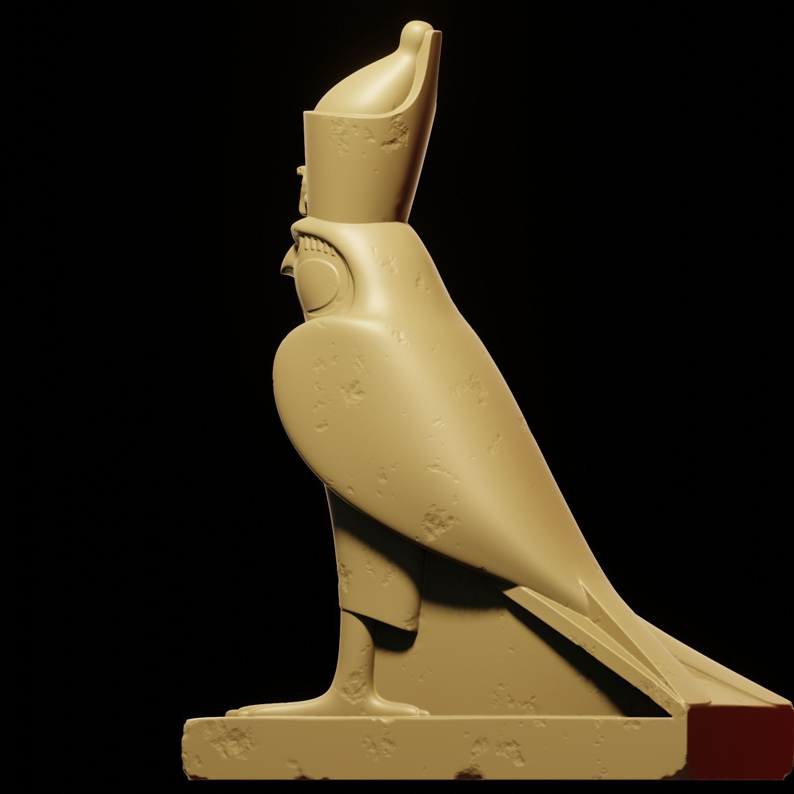 Horus bird 3D print model_31