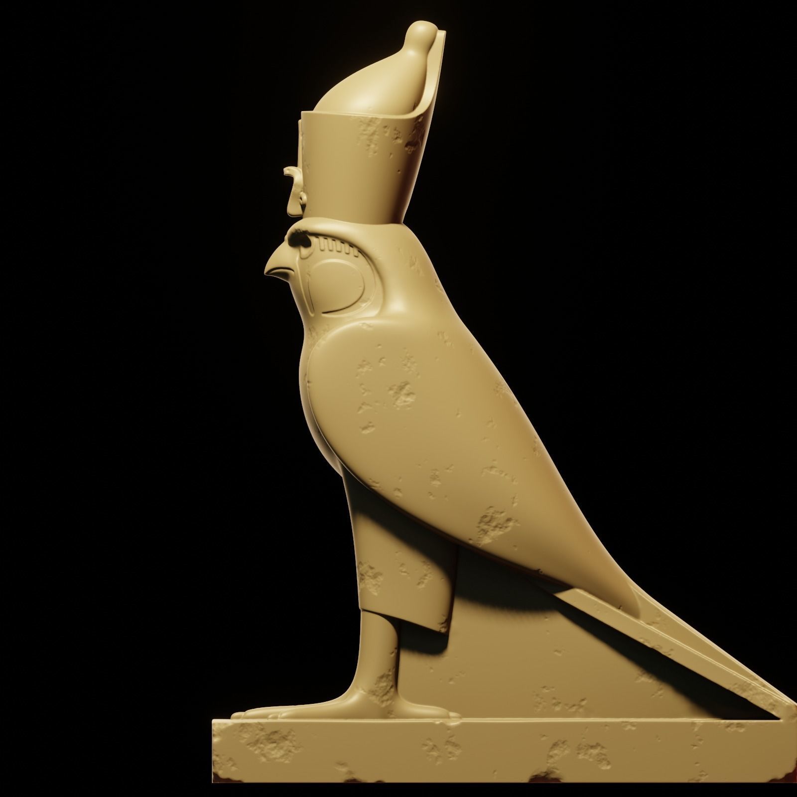 Horus bird 3D print model_30