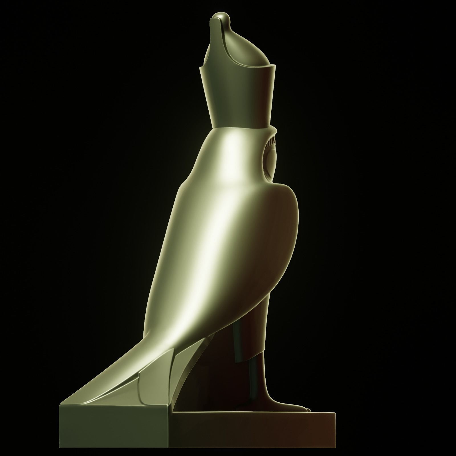 Horus bird 3D print model_21