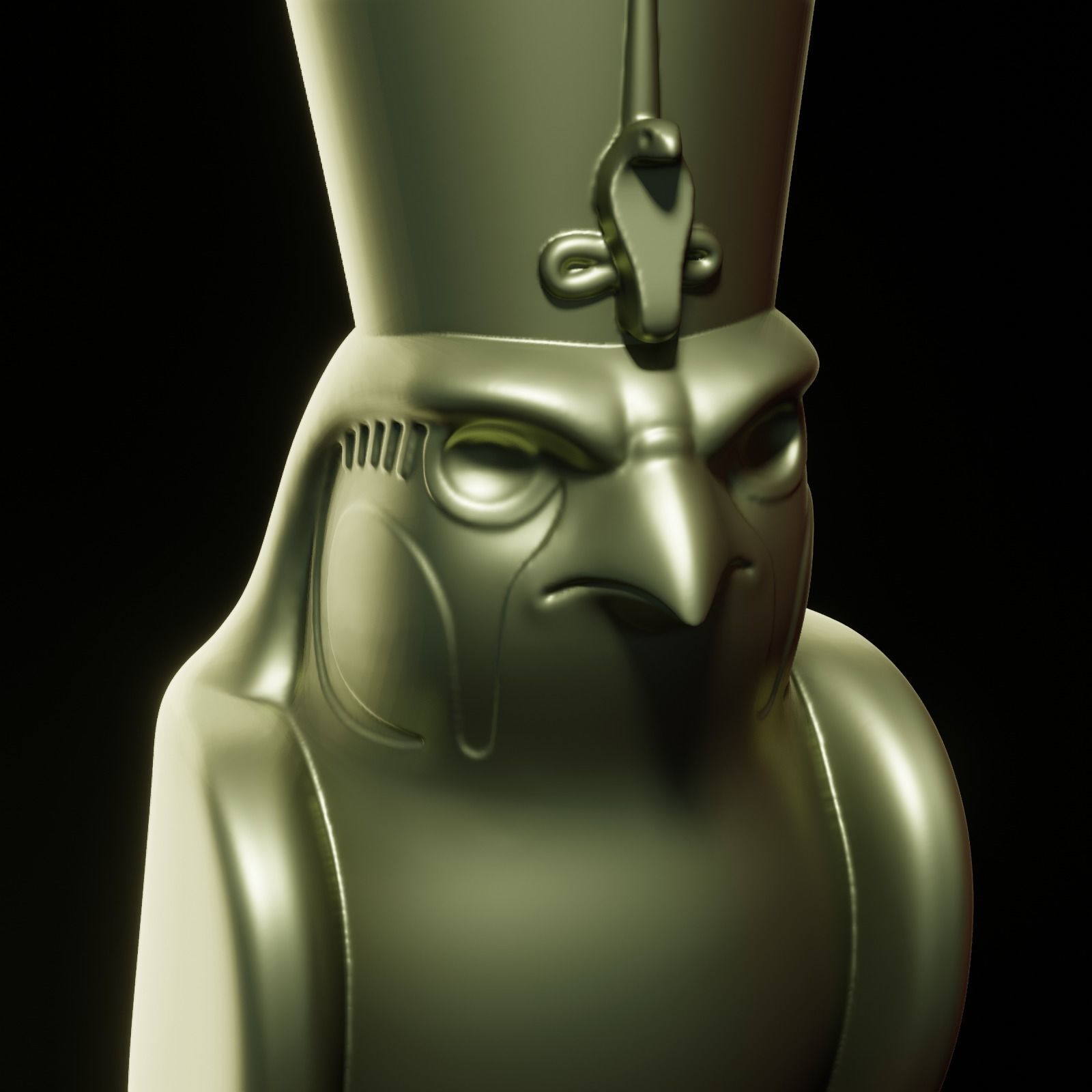 Horus bird 3D print model_7