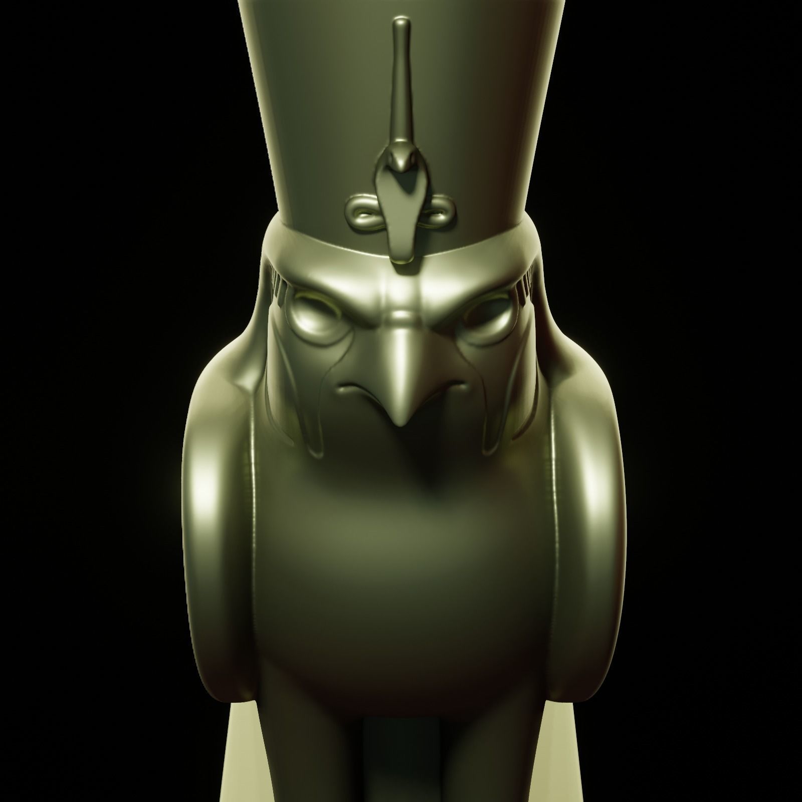 Horus bird 3D print model_12