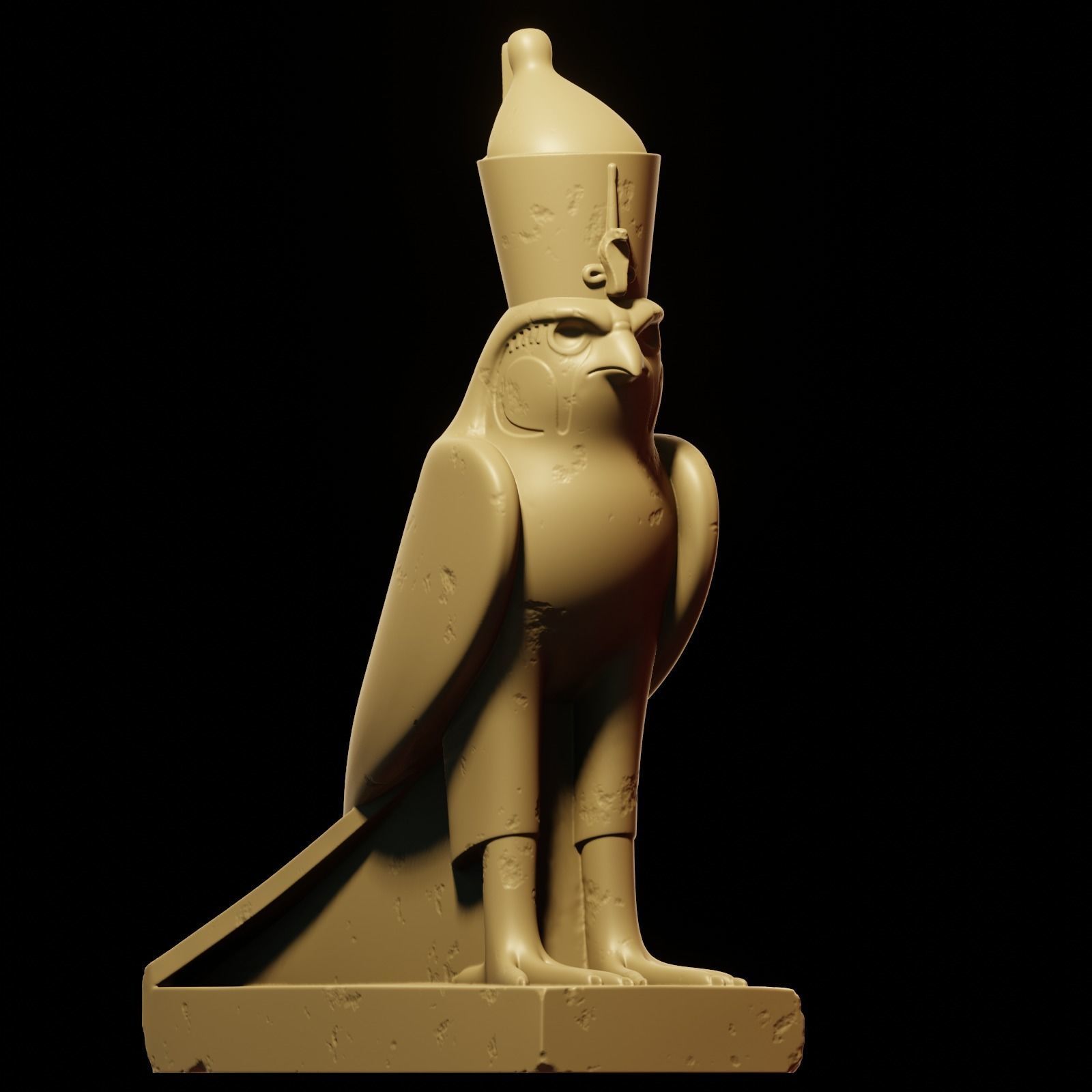 Horus bird 3D print model_38