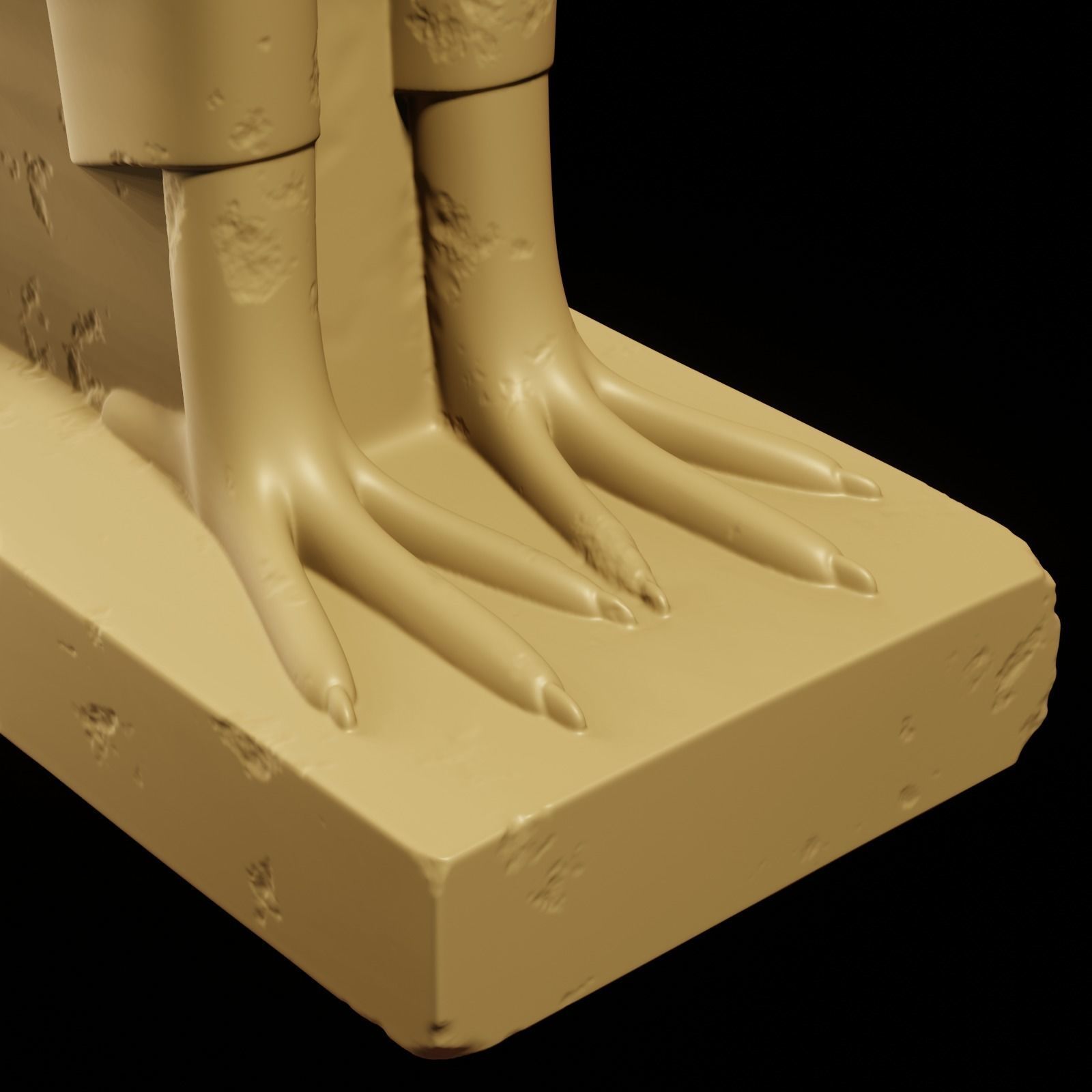 Horus bird 3D print model_10