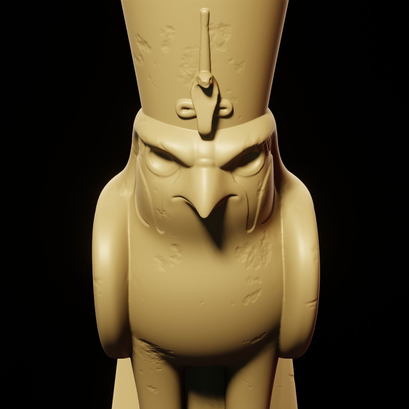 Horus bird 3D print model_13