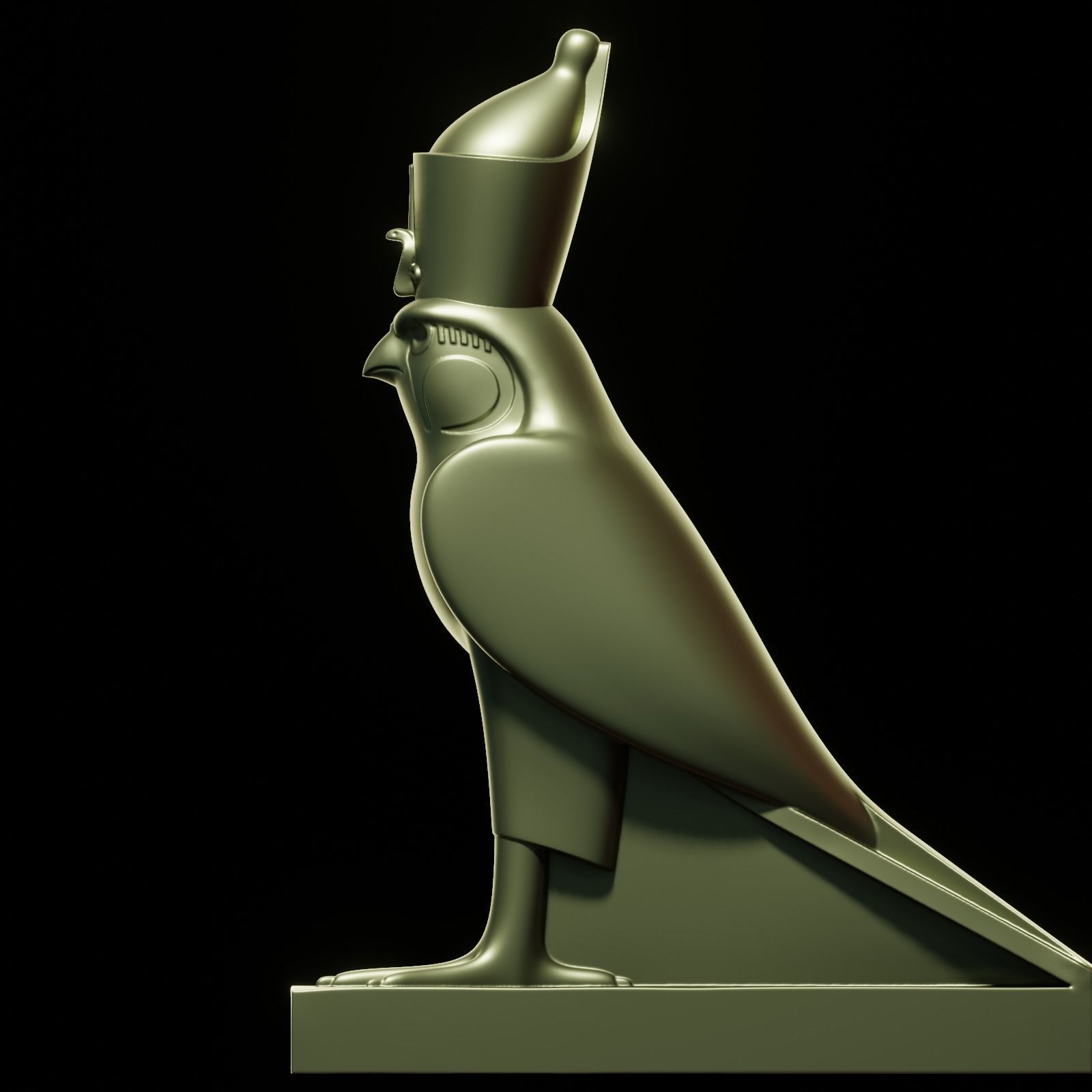 Horus bird 3D print model_17