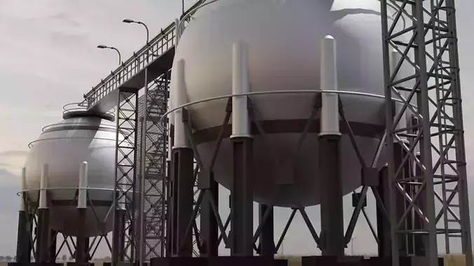 Realistic Twin Gas Storage