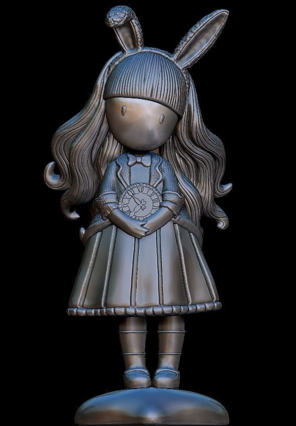 Just one second  Santoro Gorjuss  3D print model_1