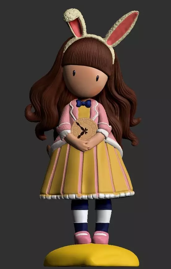 Just one second  Santoro Gorjuss  3D print model_0