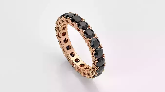 Ring path with stones