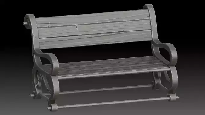 Stylized bench