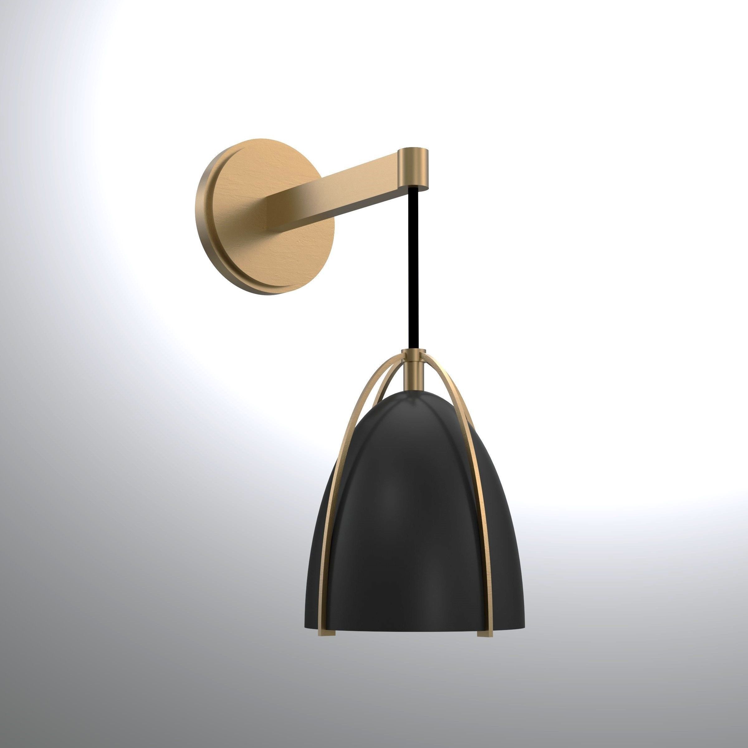 NORMAN ONE LIGHT SCONCE BY SEA GULL COLLECTION 3D MODEL 3D model_4