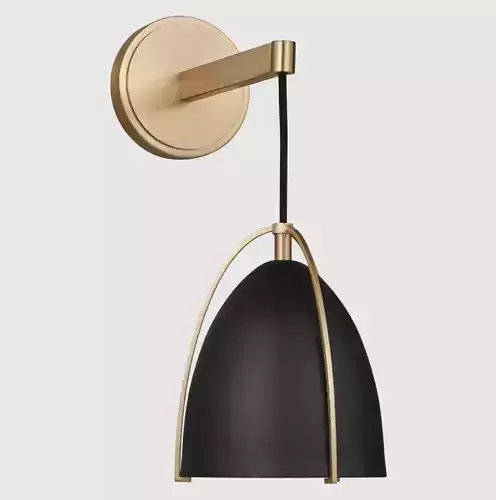 NORMAN ONE LIGHT SCONCE BY SEA GULL COLLECTION 3D MODEL