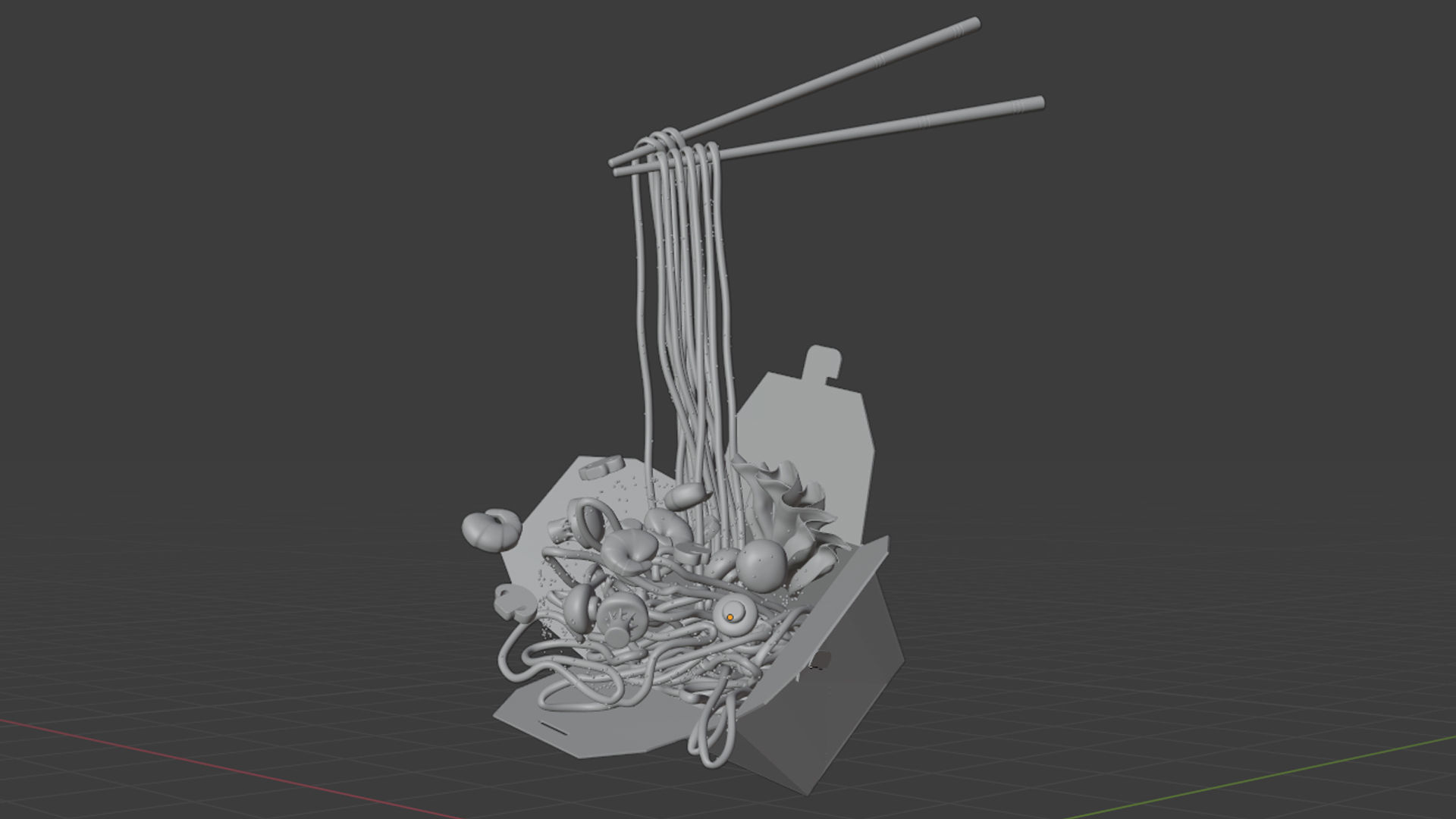 Noodle Box 002 3D model_11
