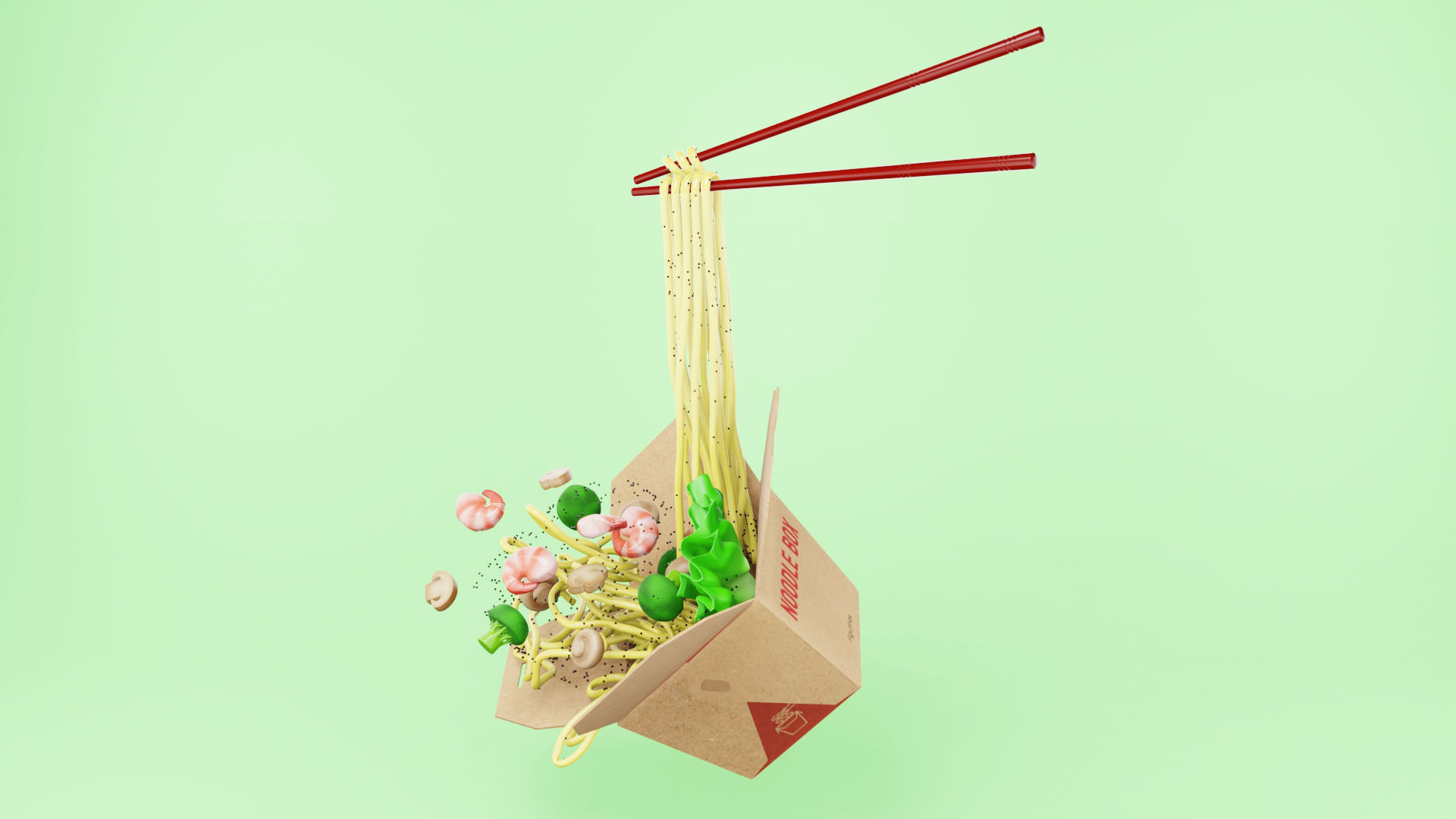 Noodle Box 002 3D model_3