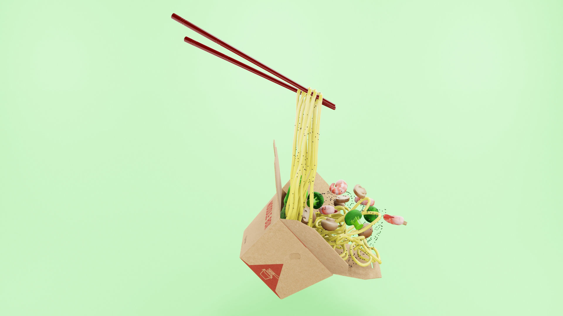 Noodle Box 002 3D model_5