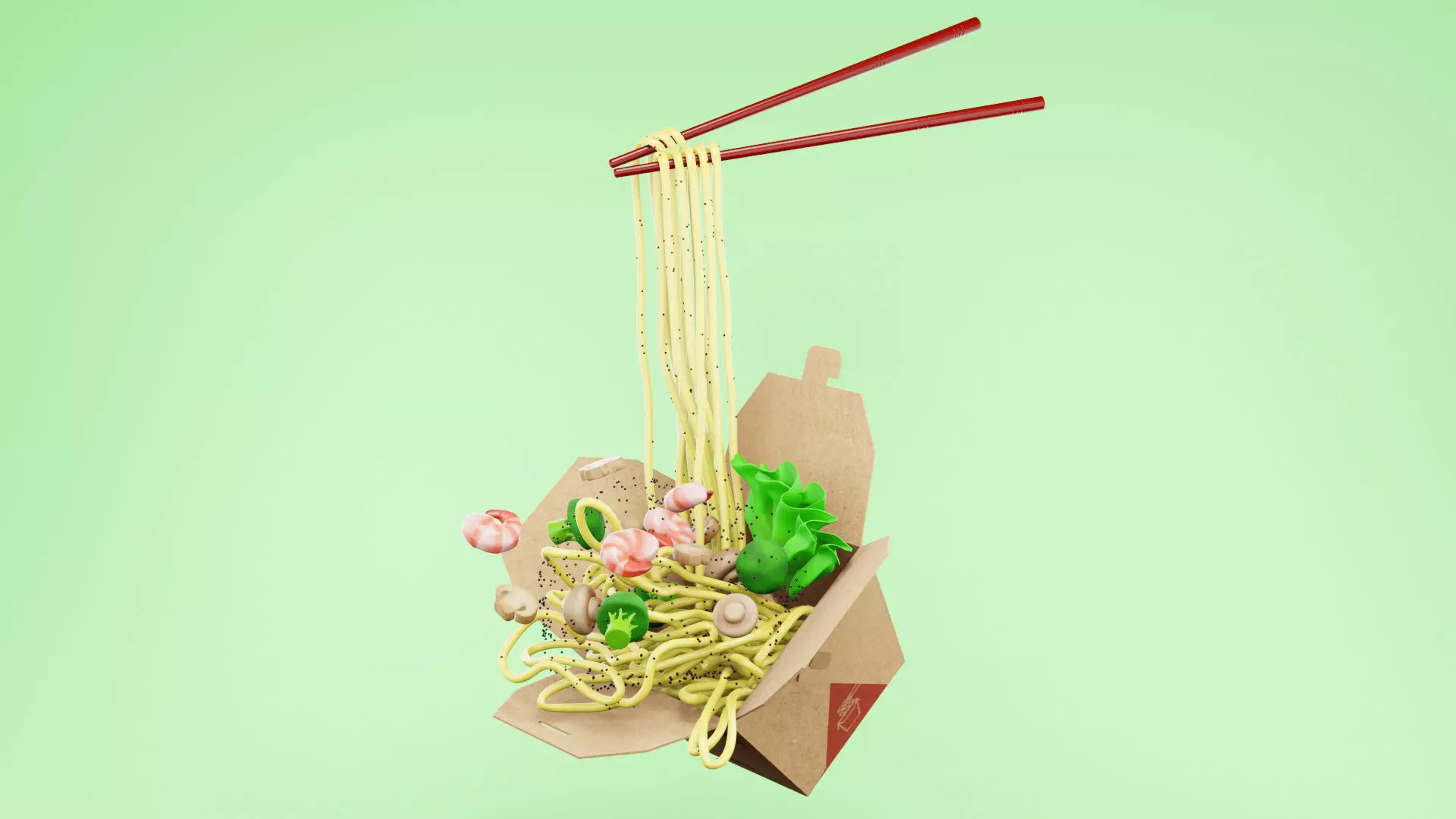 Noodle Box 002 3D model_0