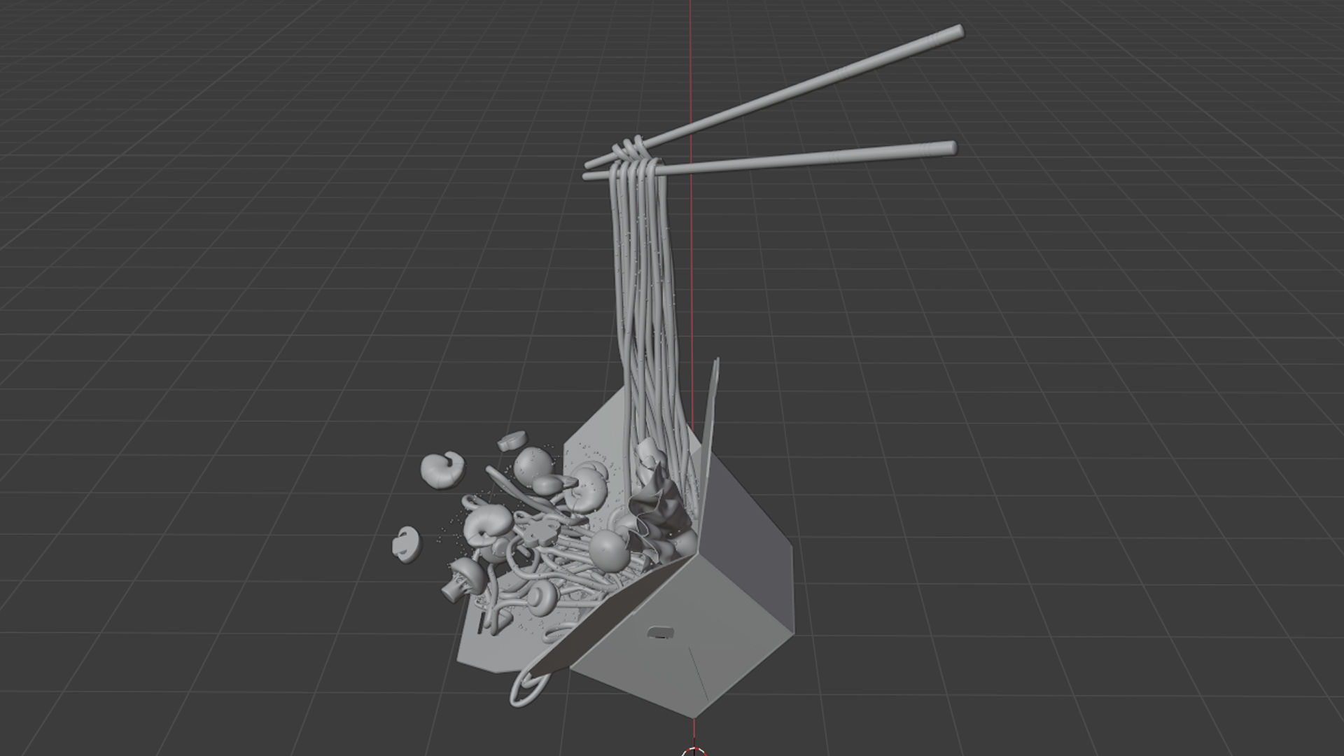 Noodle Box 002 3D model_13