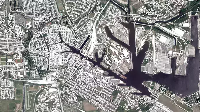 Cityscape Emden Germany 3D model