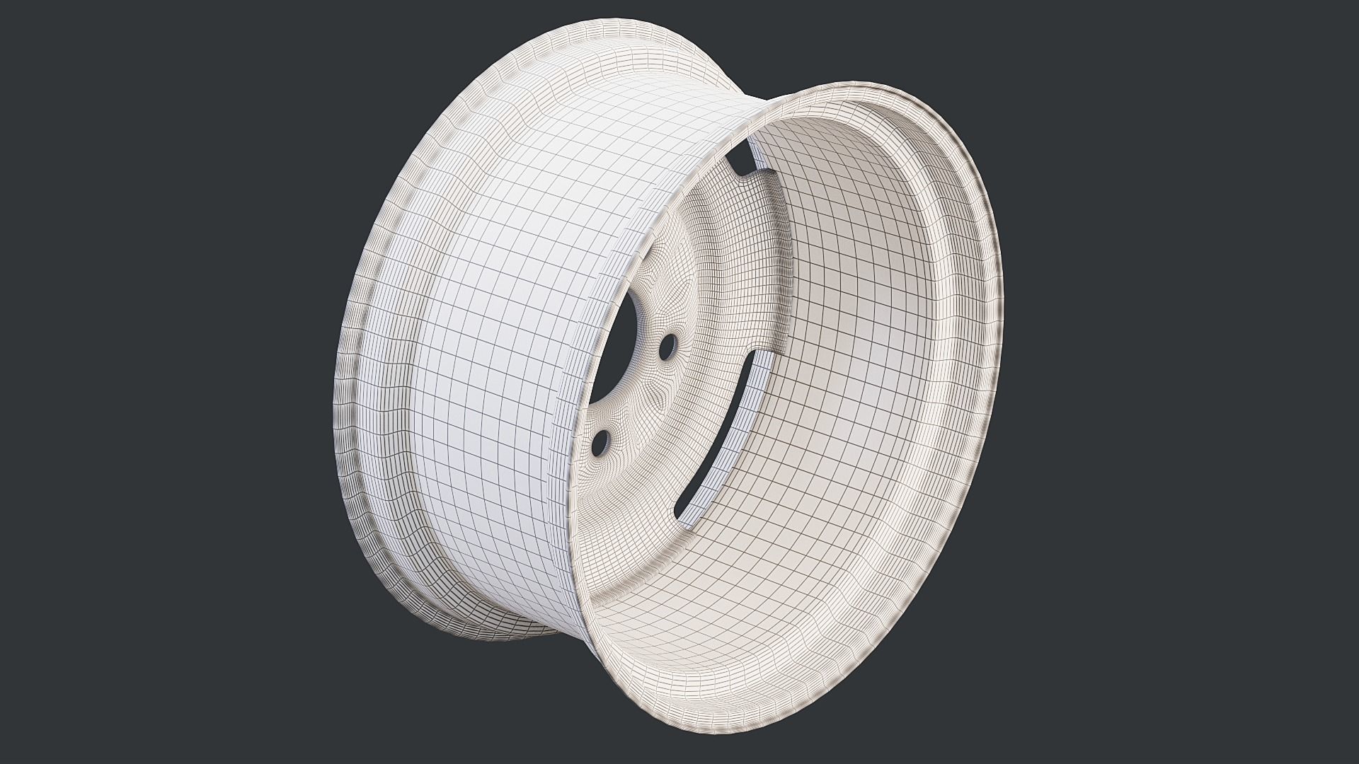 Steel Car Wheel 3D model_14