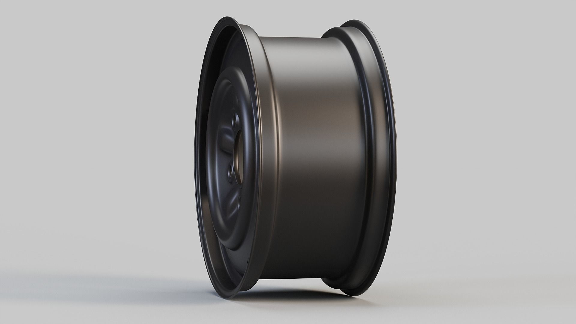Steel Car Wheel 3D model_2