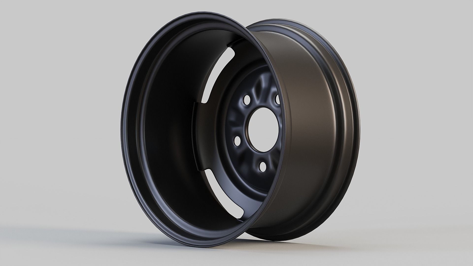 Steel Car Wheel 3D model_6