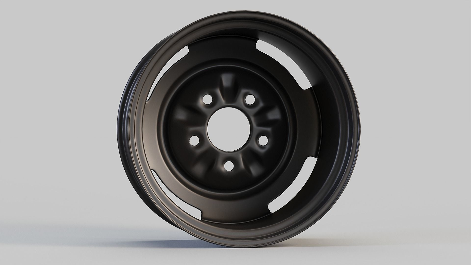 Steel Car Wheel 3D model_5