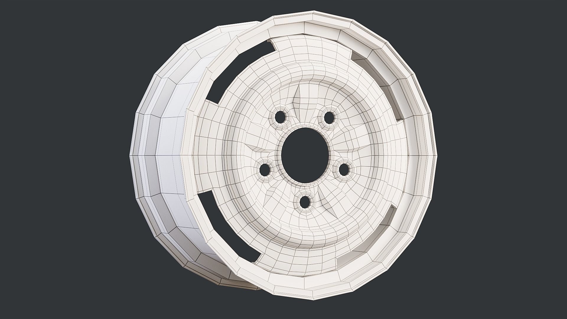 Steel Car Wheel 3D model_10