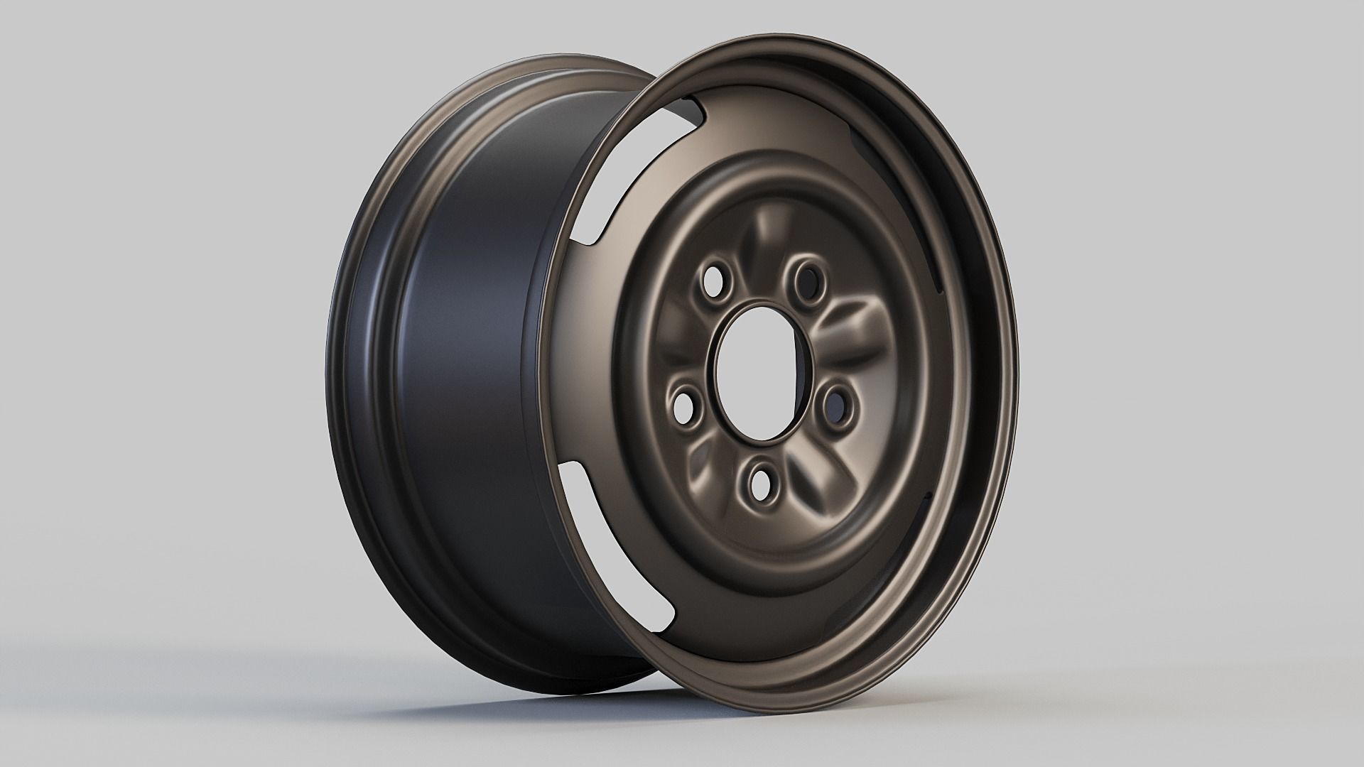Steel Car Wheel 3D model_8