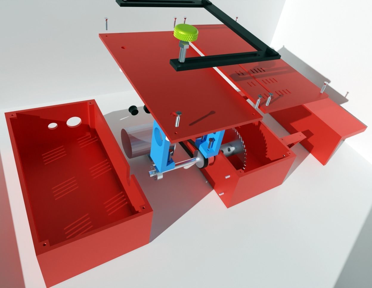Mini Table Saw 3D print model_4