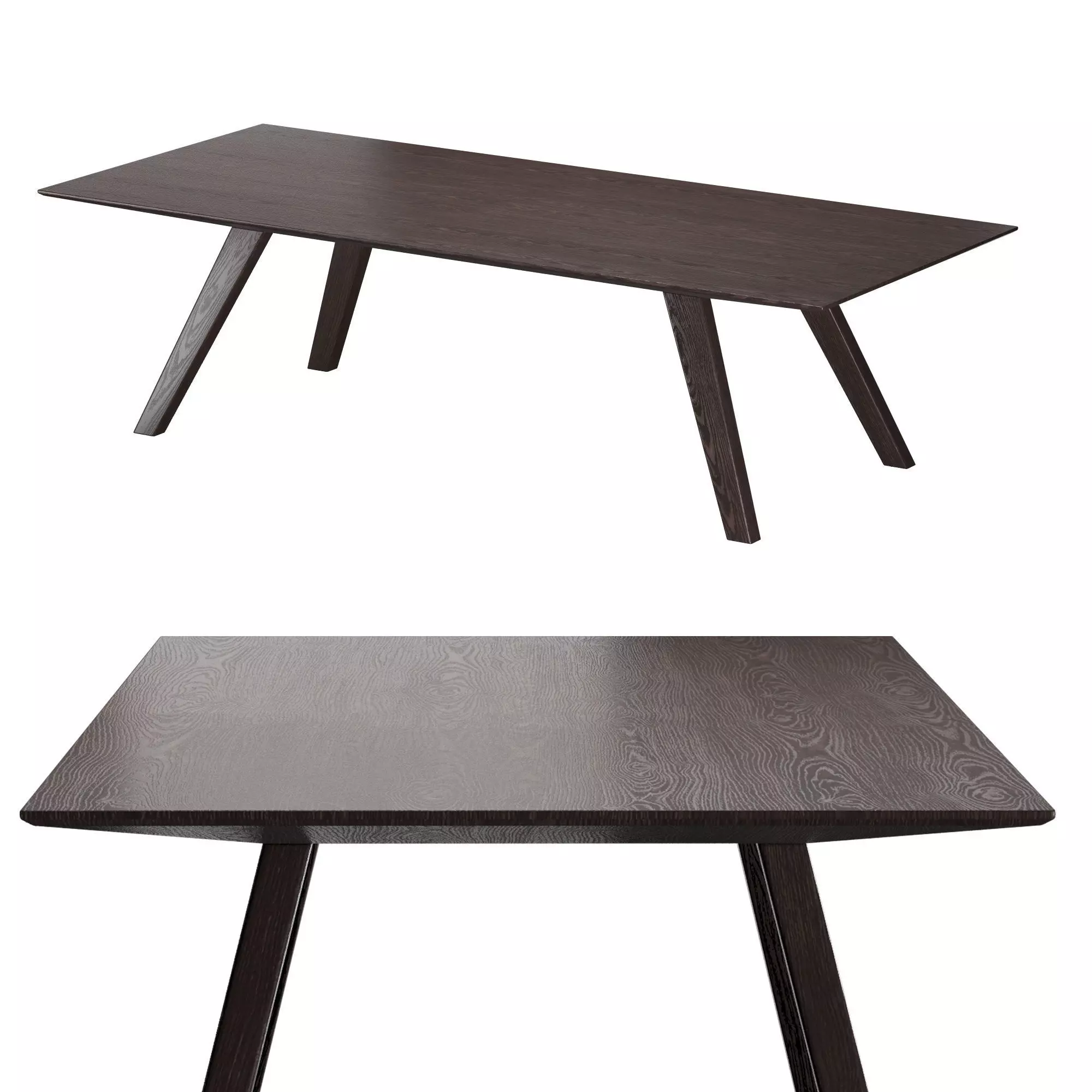 Locust Dining Table 3D model_0