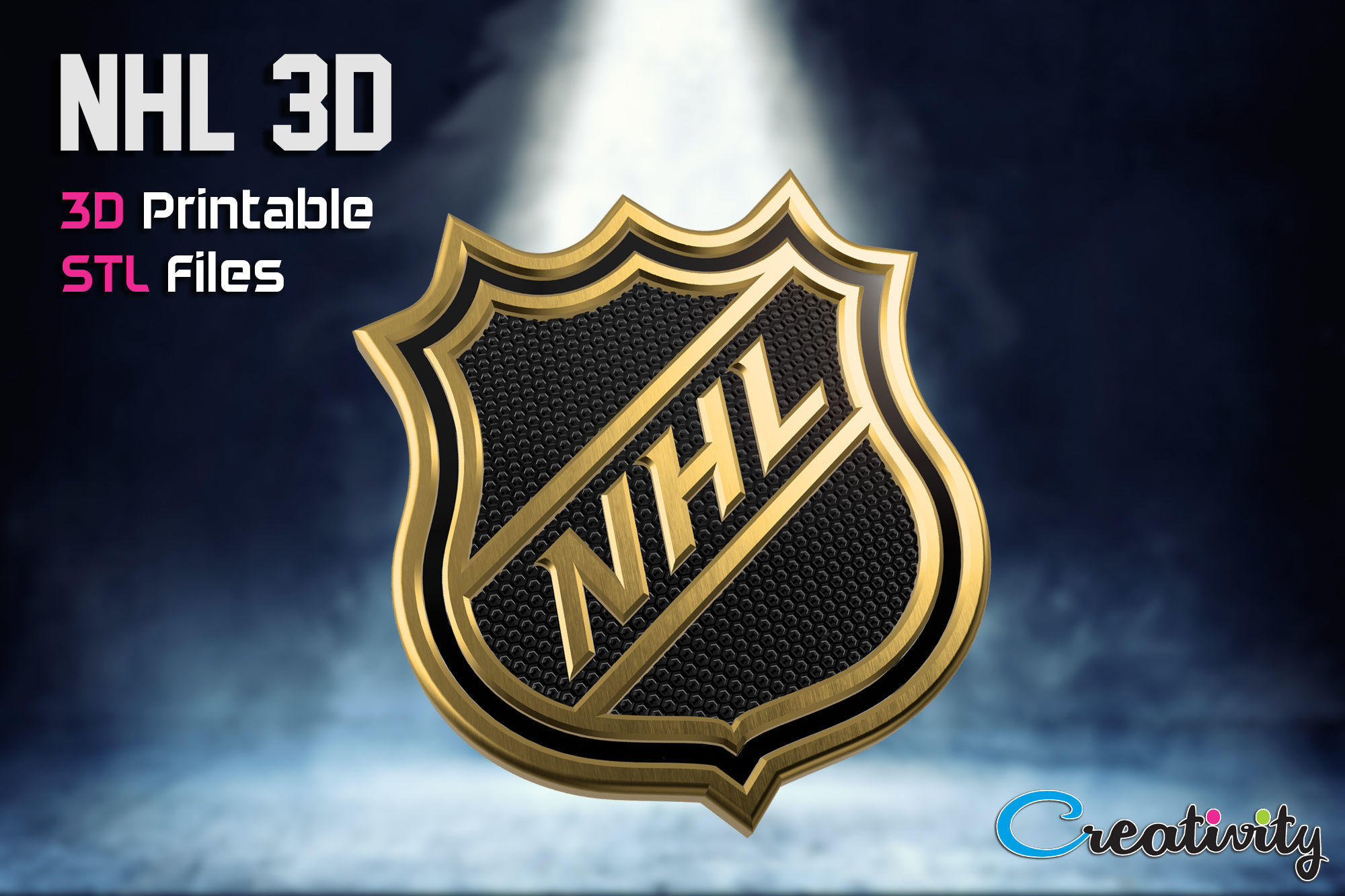 NHL logo 3D 3D print model_1