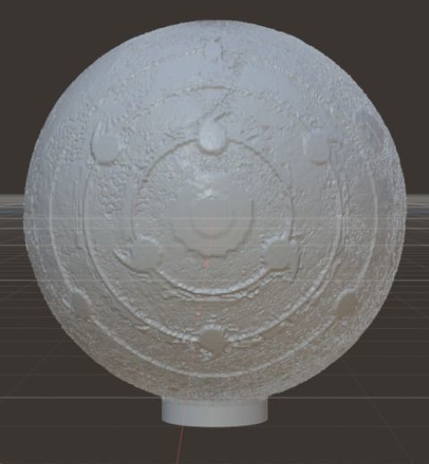 Tsukuyomi lamp shade 3D print model_1