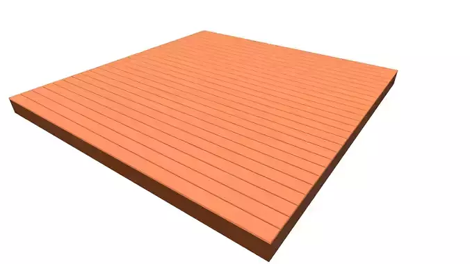 Cartoon Wooden Floor Free low-poly 3D model