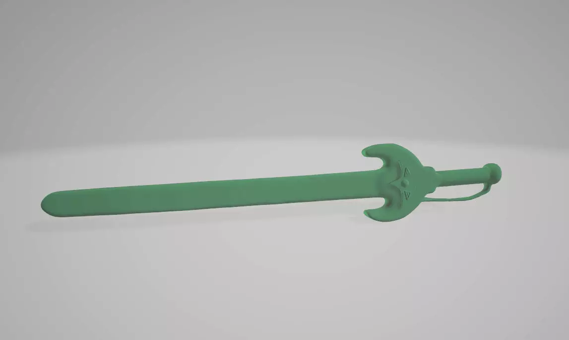Triclops Sword for Masters of the Universe vintage style 3D print model_0