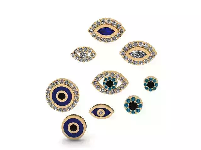 Evil Eye Fine Jewelry Collection 3D print model