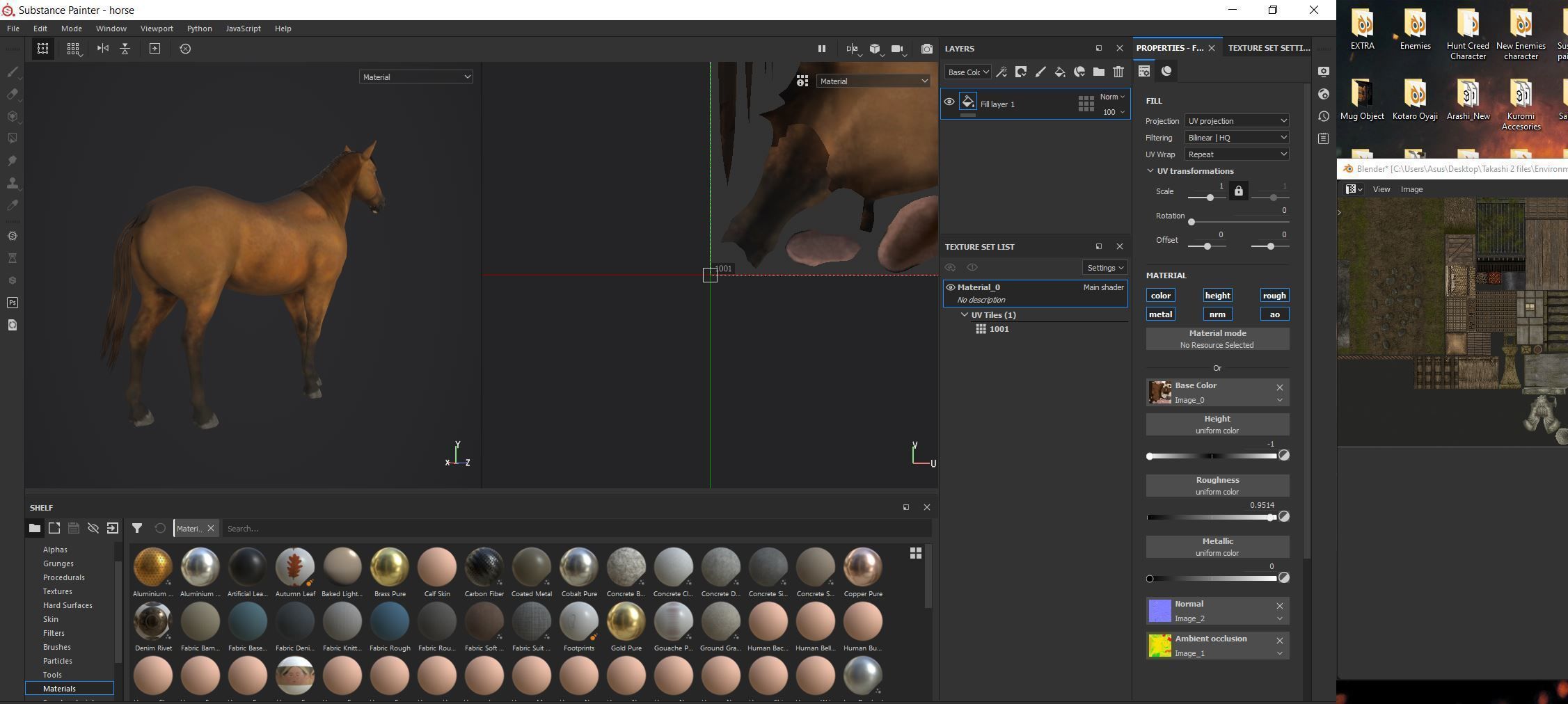 Horse Brown 3D model_24