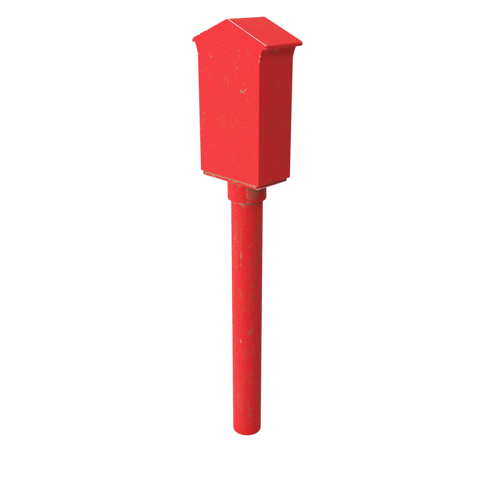 Retro Fire Alarm 3D model_1
