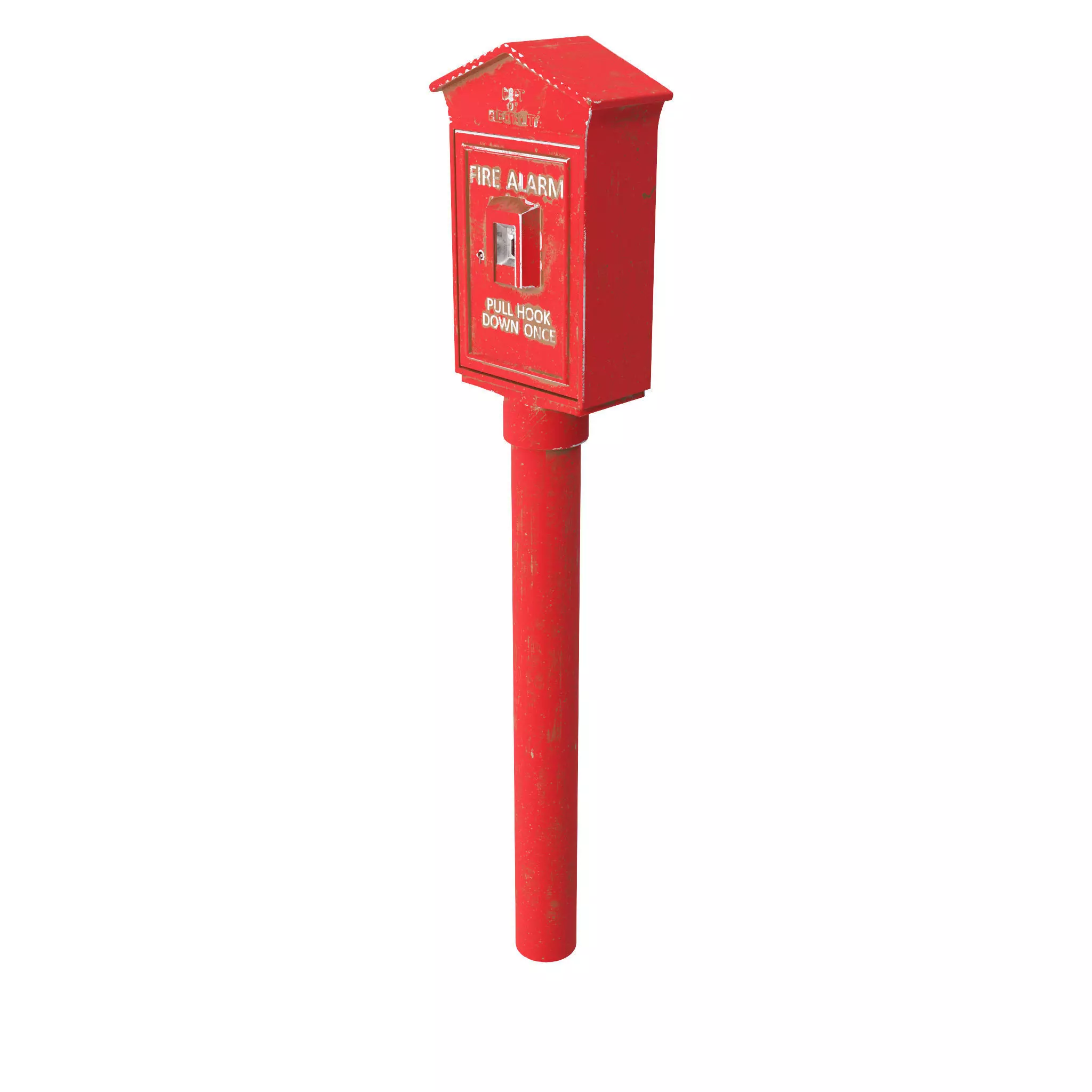 Retro Fire Alarm 3D model_0