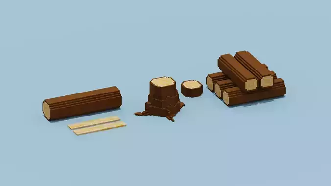 Wood Log Set