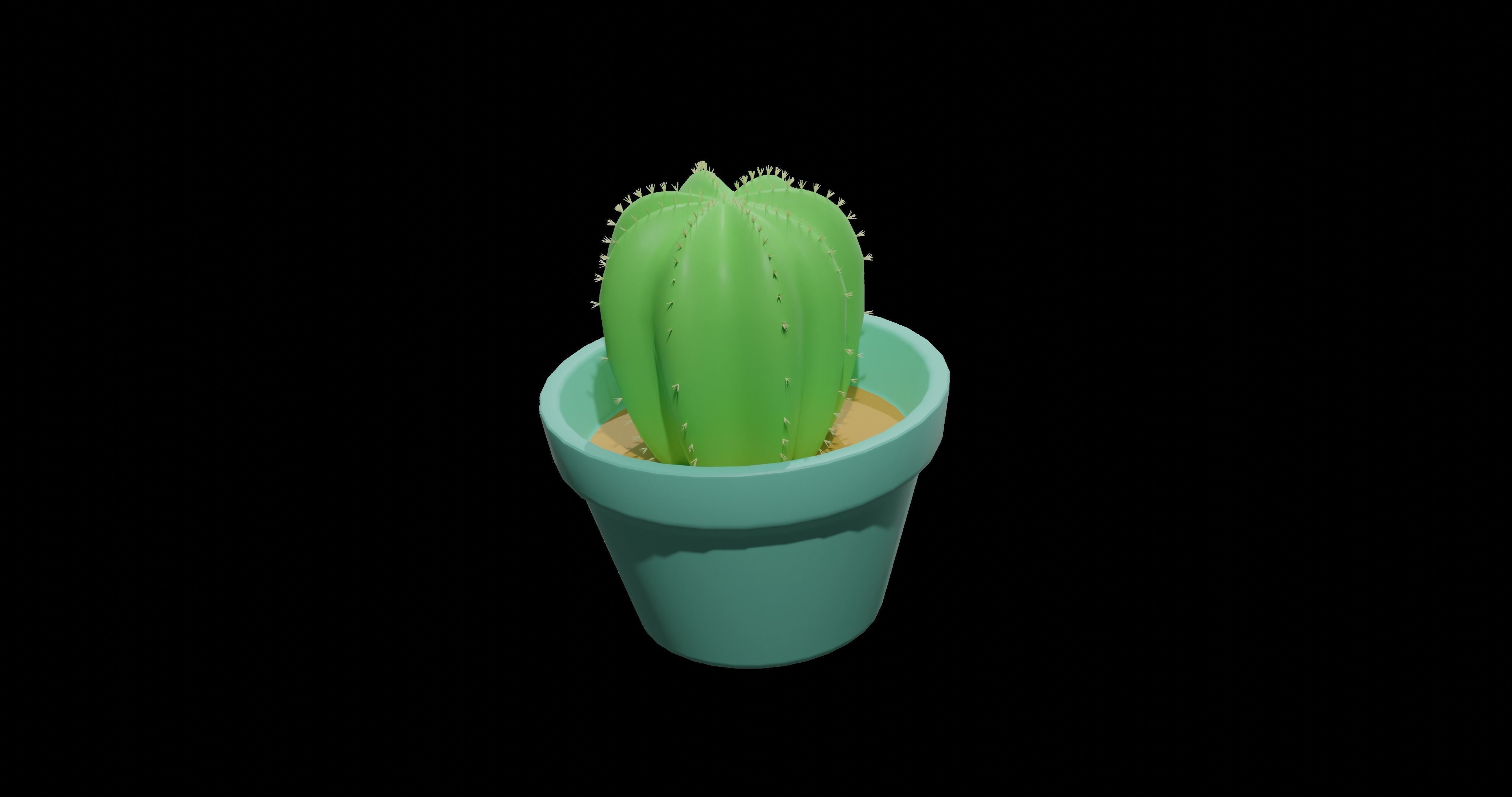 3D model cactus stylized 3d model - lowpoly VR / AR / low-poly | CGTrader