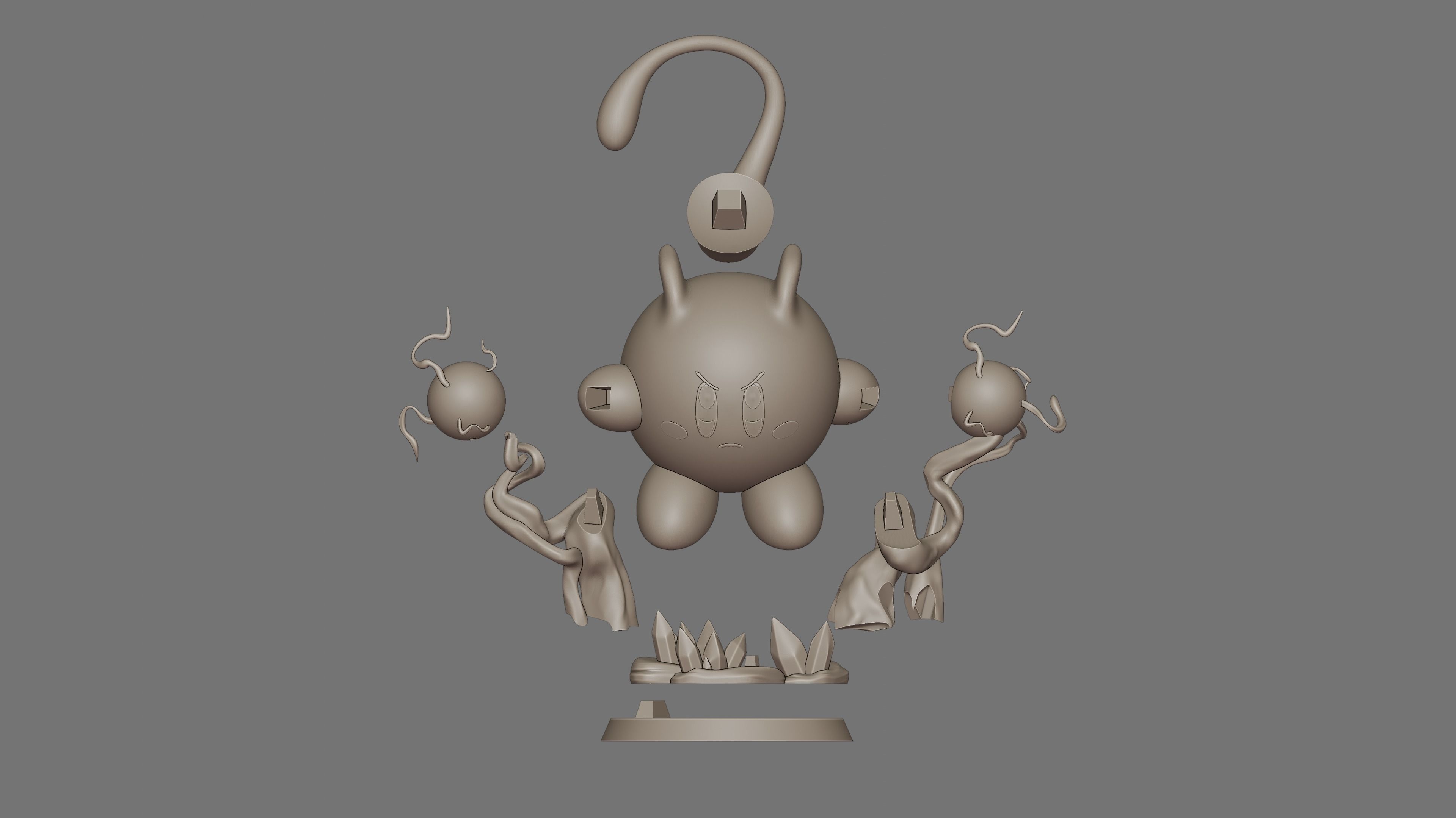 KIRBY - MEWTWO POKEMON 3D print model_11