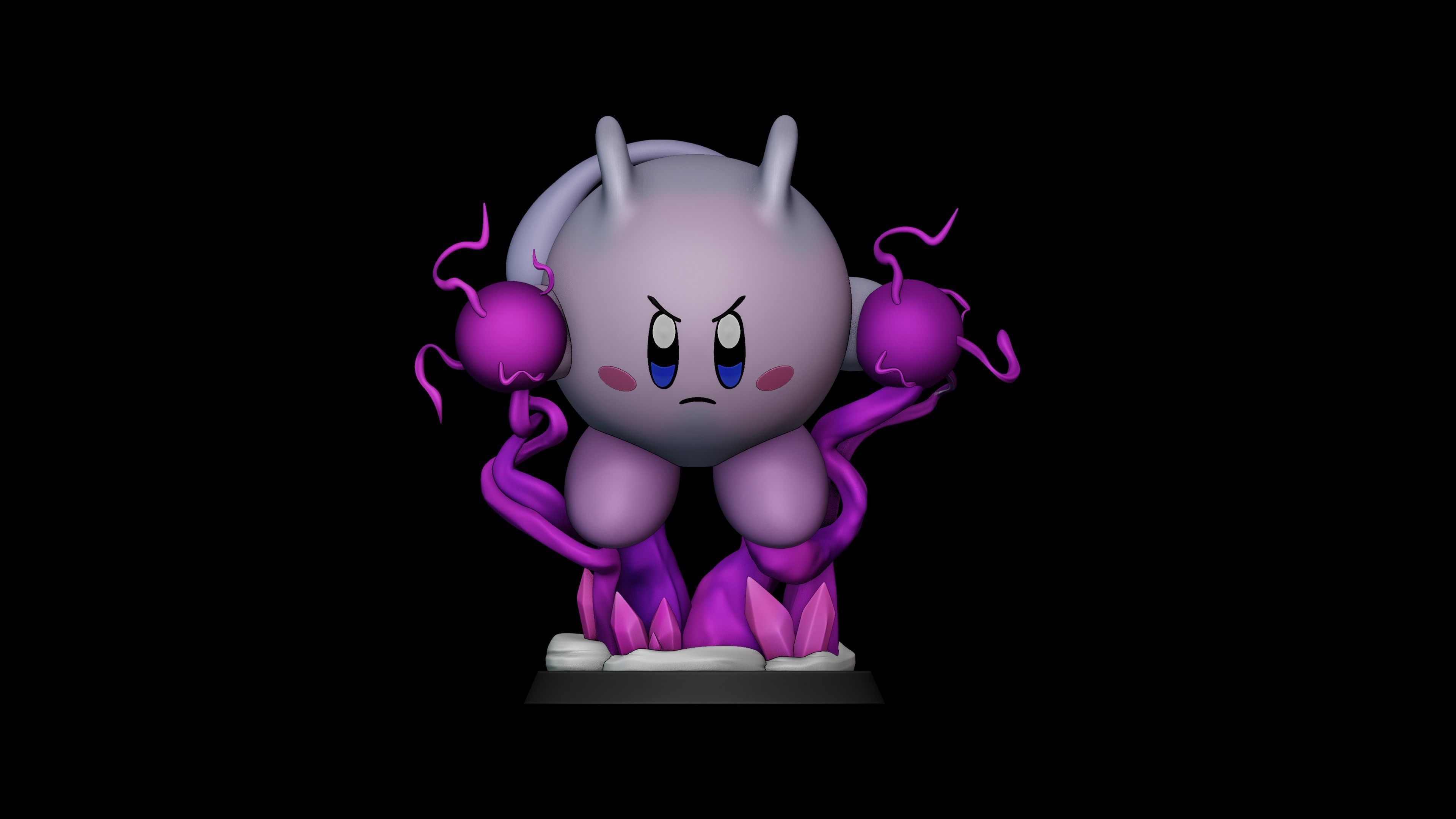 KIRBY - MEWTWO POKEMON 3D print model_1