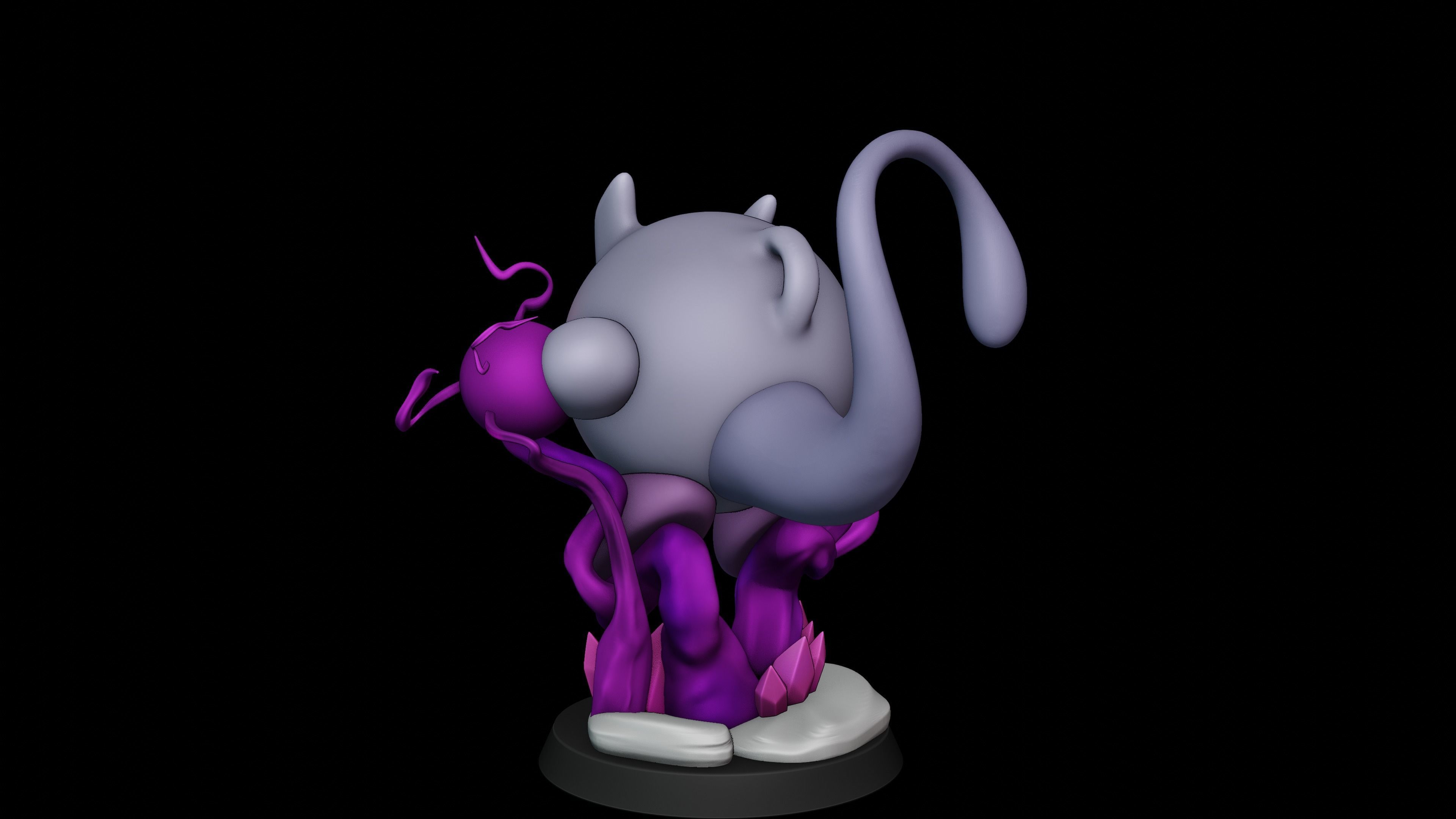 KIRBY - MEWTWO POKEMON 3D print model_14
